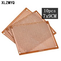 호버보드 단면 프로토보드 10 개 PCB 7x9cm 범용 인쇄 회로 기판 DIY 전자 키트, 한개옵션0