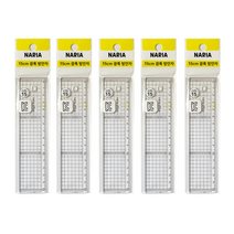 KC 나리아오피스 15cm 15센치 광폭 방안 자 문구 사무 학용품 직자, 5개, 15cm 광폭 방안자