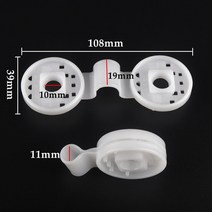 메탈리스 메쉬휀스 디자인휀스 철망펜스 펜스울타리 2 50pcs 태양 음영 그물 클립 홈 설치 후크 정원 온실 필름 양산 그물 고정 클램프 플라스틱 그로밋, 하얀, 5개