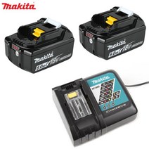 마끼다 배터리 BL1860B 리튬이온배터리 18V 5.0AH 충전기 18v용 DC18RC, 마끼다 DC18RC 충전기+배터리 bl1860b 2팩
