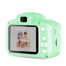 입문용 DSLR 파워샷 줌 브이로그 유튜브용 가성비 액션캠 고속 디지털 카메라 미니 디카 풀프레임 미러리스 셀카 4K 방수 동영상 촬영sd 카드가있는 어린이 HD 아이 90, 협력사, 16g tf 카드로, 초록