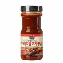 CJ더마켓 만능 소스 황금 소스 양념 장레시피 백설 매콤한 돼지불고기양념 양념 간장 소불고기 돼지고기 전골 840G, 9개