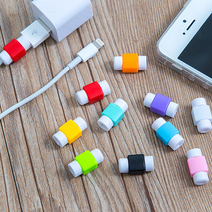 요거 아이폰 케이블 보호캡 충전 선 단선 방지, 색상랜덤, 2개입