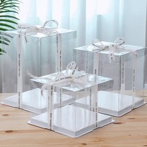 투명 케이크 상자 박스 10개 30개 쉬폰 케익 돔 꽃 장식품 선물포장