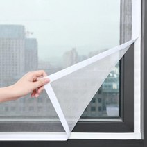 폴딩도어방충망 주름방충망 스텐방충망 사용자 정의 크기 안티모기 창 화면 자기 접착 모기장 여름 곤충 방지 문, white 60CM+160CM