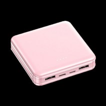미니 보조 배터리 휴대용 30000mAh 고용량 충전기 2USB 빠른 충전 외부 폰 Xiaomi, 04 pink