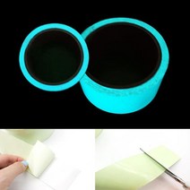 야광테이프 빛반사테이프 축광시트 5cmX5M 1롤 청녹색, 상세페이지 참조