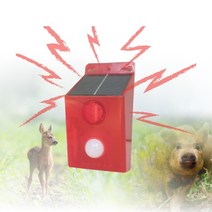 멧돼지 퇴치 태양광 스마트 경보기 야생동물 퇴치기 고라니 사이렌 경고등 방범 경보기 경광등 보안, 1개