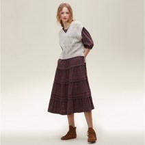 [써스데이아일랜드]2022 F/W 하트 자카드 베스트 (T226MVT141W T226MVT141W300728