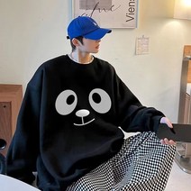 맨투맨 봄 가을 운동복 팬더 긴 소매 탑 패션