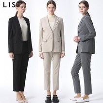 리스트 싱글 투 버튼 재킷+슬림 팬츠 2종세트 택가격 406000원