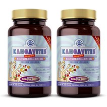 솔가 캉가바이츠 칠드런 멀티비타민 Solgar Kangavites Childrens Multi Bouncin Berry 120 츄어정 2 팩