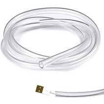 Tomonobu 개와 고양이 코드 프로텍터 305cm(10피트) 투명 애완동물 와이어 유연한 프로텍터 스플릿 튜브 케이블 슬리브 USB 충전/전원 오디오 비디오 케이블/코드, 1/3IN-10FT 2 Packs