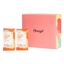 허니엘 프리미엄 비타민D 5000IU(DSM사 원료)세트+쇼핑백/뼈 건강
