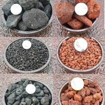 유림화훼자재상사 화산석 자연화산석화분마감재 가벼운돌 화산원석괴석유림화분 화산사(블랙) 2호(5~10mm) 5kg