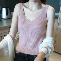 고릴랄라 여성 민소매 기본 골지 나시 티셔츠