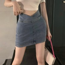 카우보이 스커트 여성 여름 2022 새로운 하이 웨이스트 슬림 스커트 a 자형 스커트
