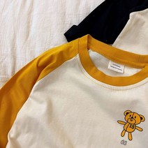 귀여운 긴 티셔츠 어린이 스웨터 아기 옷 아래쪽 셔츠 아동 의류