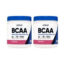 뉴트리코스트 BCAA 헬스보충제 후르츠펀치, 262g, 2개