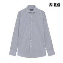 지이크 WEAREVER 블루 스트라이프 코튼 블렌디드 셔츠 PBBAH5517