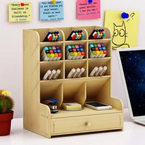 DIY 펜꽃이 데스크테리어 원목 미니서랍 정리함, DIY차곡꽃이(B-11), 블랙