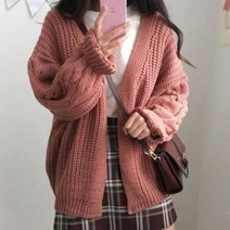 [인기상품] 3컬러 여자 기본 끌끔한 니트 소재 가디건 편한 자켓