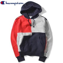 챔피온 후드티 리버스 위브 컬러블럭 후드티 S3370 549724 U52