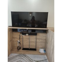 26-84 인치 TV 리프팅 자동 브라킷 공간활용 거실장, 42~48인치 리프팅 프레임