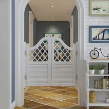 스윙문 칸막이 울타리 가벽 슬라이딩도어 양문 가림막, 120x100cm