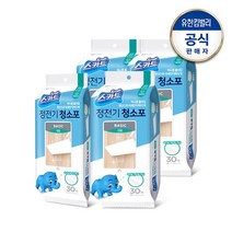 스카트 정전기청소포 베이직 대형 30매x4팩, 4개