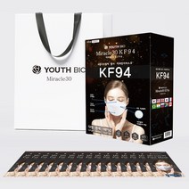 (선물포장) KF94 마스크 50매 선물세트(쇼핑백) 개별포장 황사 3D 입체 마스크 대형 숨쉬기편한