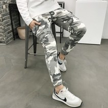 용된다 남자 겨울 본딩 기모 밀리터리 밴딩 카고 조거팬츠