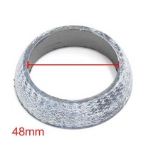 자동차변속기 uxcell car 45mm 48mm 60mm 65mm 70mm inner dia graphite 배기 테일 파이프 플랜지 도넛 가스켓 머플러 씰 링, 1pcs 48mm