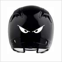 오캄라곰 오토바이데칼 bmw 혼다 할리 스티커사악한 눈 자동차 반사 스티커 오토바이 헬멧 모양 바디 맞춤, 02 White