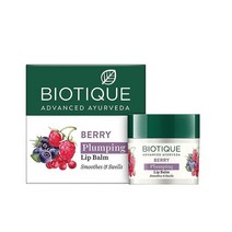 Biotique 바이오 베리 플럼핑 립밤 12 Gm I 진정 & 스웰 립 I 무향 립 리페, Berry Plumping