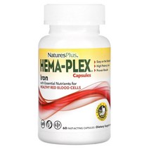 네이쳐플러스 네이처스 플러스 Hema Plex 빠르게 작용하는 캡슐 60정