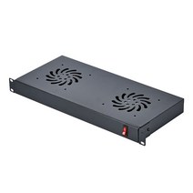 NEXI NE OK부품1U 쿨링팬 판넬 2팬 19인치 전면 허브랙 서버랙 공용, 1개