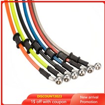 유압 바이크 오토바이 먼지 자전거 스쿠터 브레이크 호스 라인 디스크 스틸 목구멍 오일 파이프 케이블 1 개, [14] 160cm