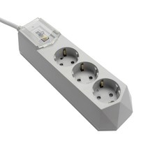 아이정 고용량 과부하 누전차단 멀티탭 3구 그레이, 1개, 과부하 누전차단 3구 7M