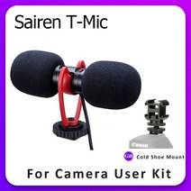 방송용 Sairen T Mic 듀얼 헤드 슈퍼 카디오이드 스테레오 기록 무선 마이크 카메라 DSLR Shutgun 인터뷰, 01 standard with gift