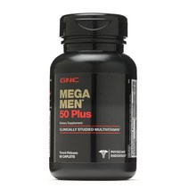 GNC 메가맨 50 플러스 60정 Mega Men 50 plus 60 caplets, 1병, 0.3lb