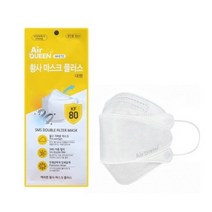 에어퀸 황사 마스크 플러스 대형 KF80, 1개입, 10개