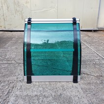 캐노픽스 550x1200 현관문 처마 차양 비가림 렉산 주택 어닝 상가캐노피, 렉산_그린/브라켓_블랙/파이프_그레이