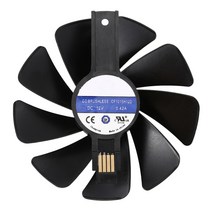 95Mm CF1015H12D DC12V 비디오 카드 쿨러 냉각 팬 사파이어 NITRO RX480 8G RX 470 4G GDDR5 RX570 4G / 8G D5 RX580 8G, 검정