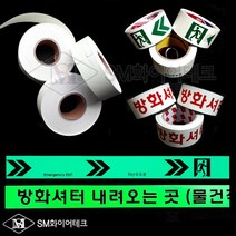 피난유도선 축광테이프 70cm 롤타입10m 우방향 좌방향 방화셔터내려오는곳 대피유도로 야광띠, 5cmx70cm(좌방향)
