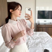 악녀일기 [악녀일기] 비즈 카라 블라우스