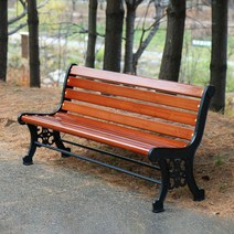 하늘창 플랫등벤치 공원 학교 아웃도어 3인 4인 야외용 벤치, 3인용