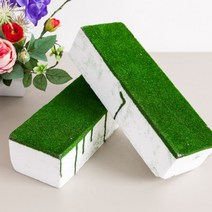 그린직사각스티로폼(고강도) 30x10cm 인테리어 소품 DIY 재료 꽃꽂이 FDIYFT, 그린직사각스티로폼, 그린직사각스티로폼