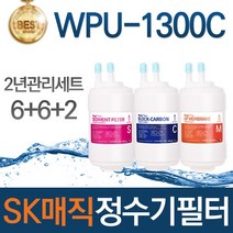 SK매직 WPU-1300C 고품질 정수기 필터 호환 전체세트, 선택03_2년관리세트(6+6+2=14개)