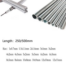 1-10pcs 길이 250500mm 304 원활한 스테인레스 스틸 모세관 1mm2mm3mm4mm5mm6mm8mm10mm12mm, 3x1x500mm 3개, 10개